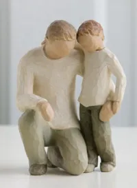Statuette père et fils — photo 2