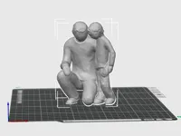 Statuette père et fils — photo 1