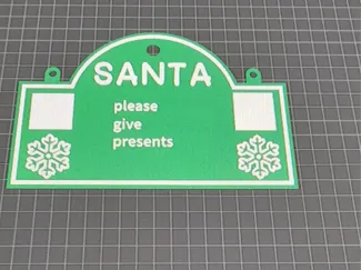 santa sign