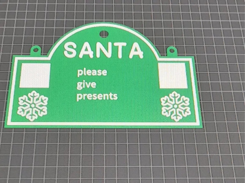 santa sign