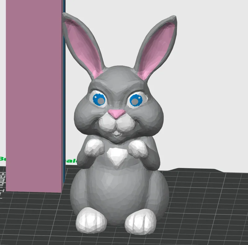 Cute Easter Bunny, AMS 4 colored (A1 mini)