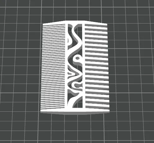 Peigne motif tribal