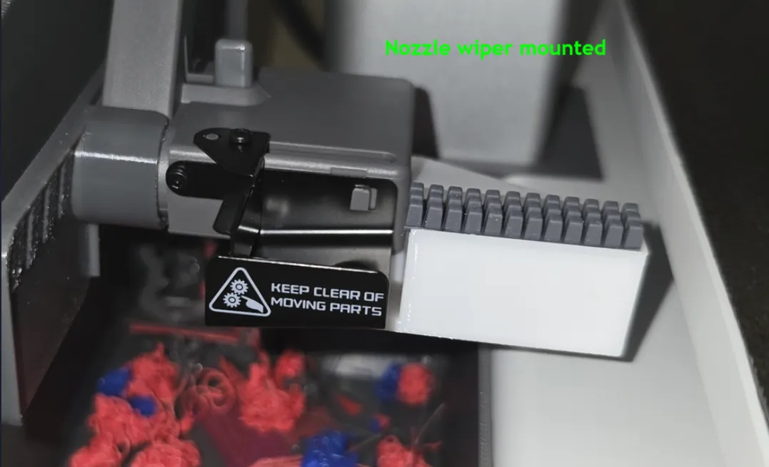 Bambu Lab A1 Nozzle cleaner / Wipe tower view 2