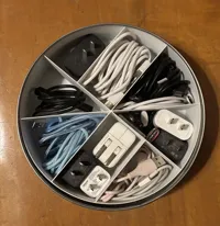 Organisateur rond pour boîte à biscuits recyclée — photo 2