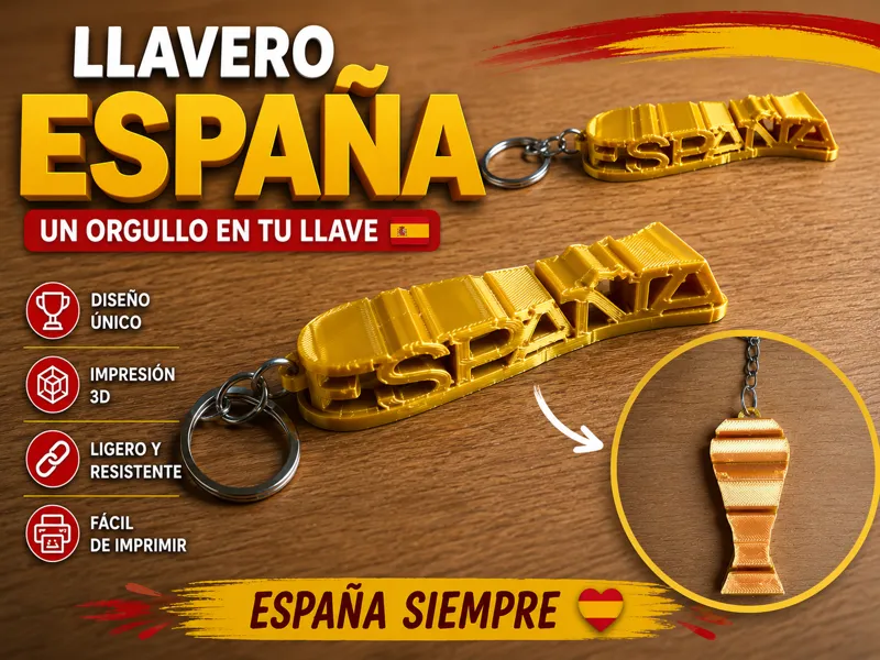 LLAVERO ESPAÑA FORMA COPA MUNDIAL 2026