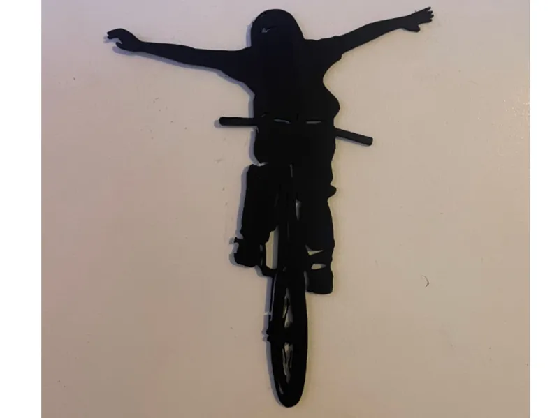 Mountain biking "tuckno" trick wall art