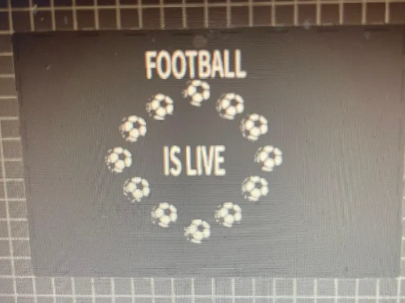 FOOTBALL IS LIVE Sign