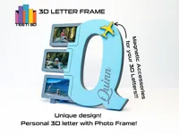 Letter Q with photo frame