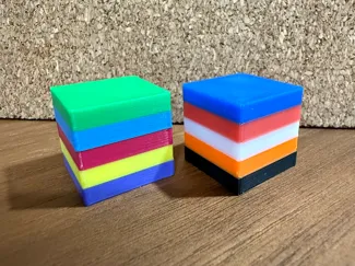 Filament Color Test Cube