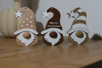 Adorno temático: Christmas Gnome – 4 Designs | Fuzzy Skin Nose — vista de referencia 4