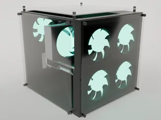 LilCubey - mATX Acrylic Cube Pc Case