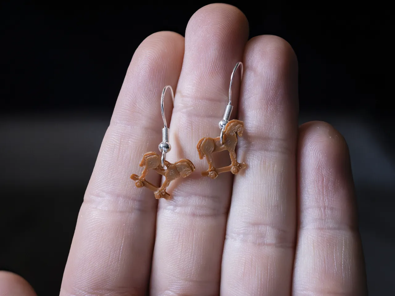 Trojan Horse Earrings view 2