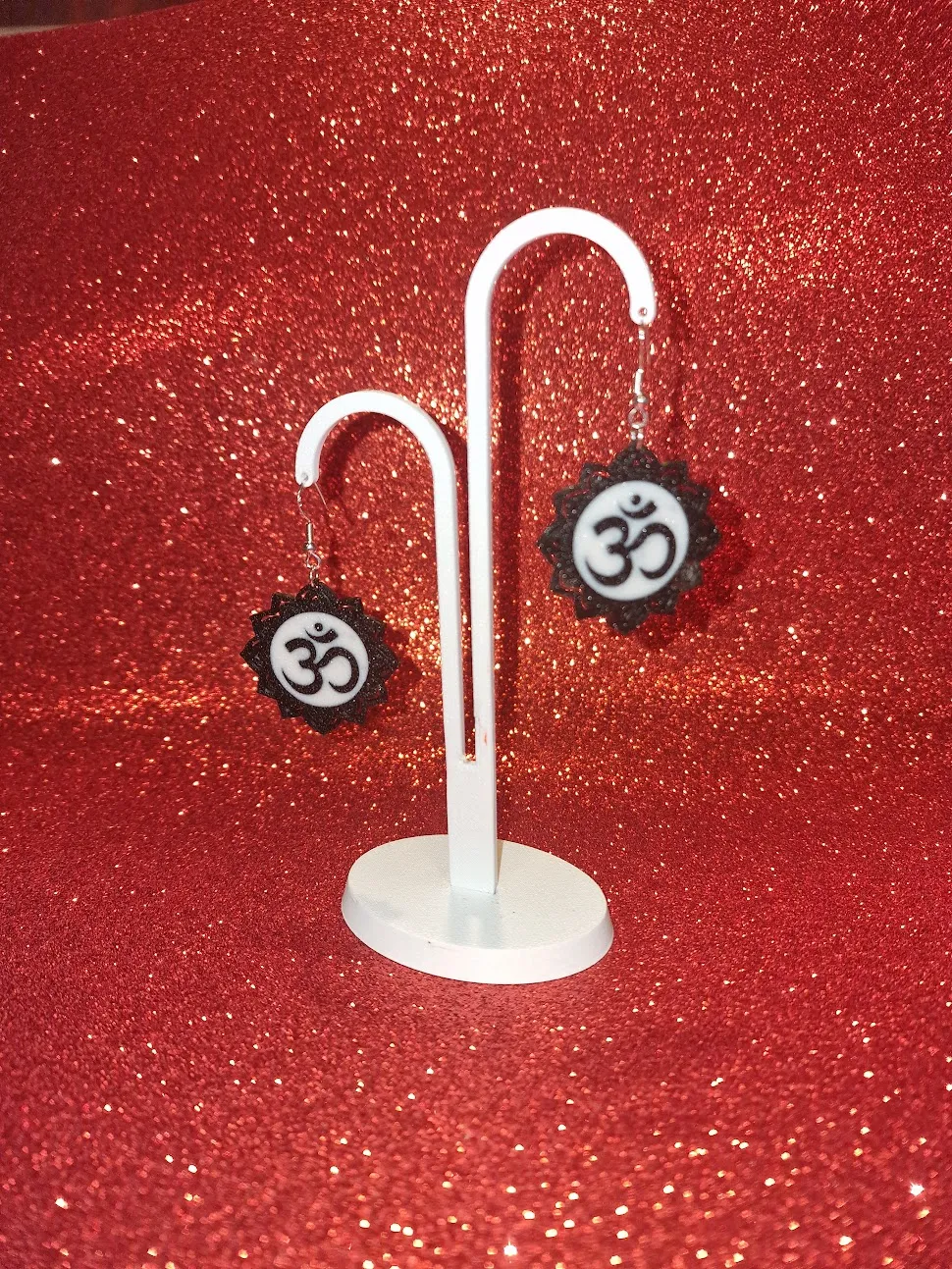 Om earrings view 3