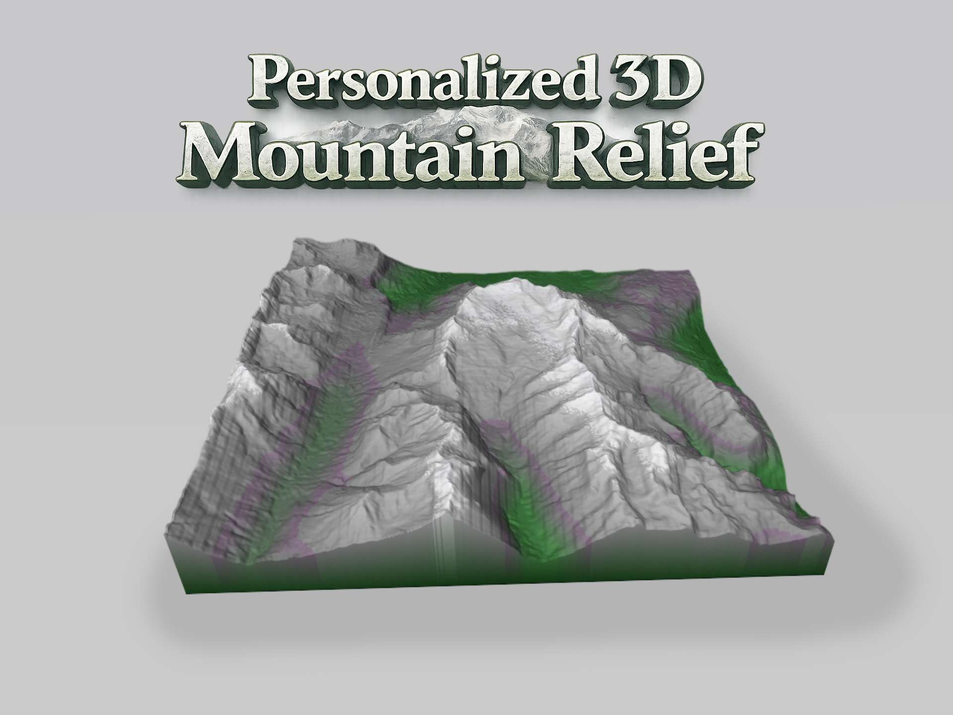 Personalized 3D Mountain Relief Configurator