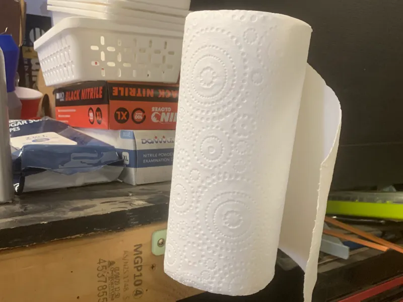 Simple Paper towel holder , adjustable pole size