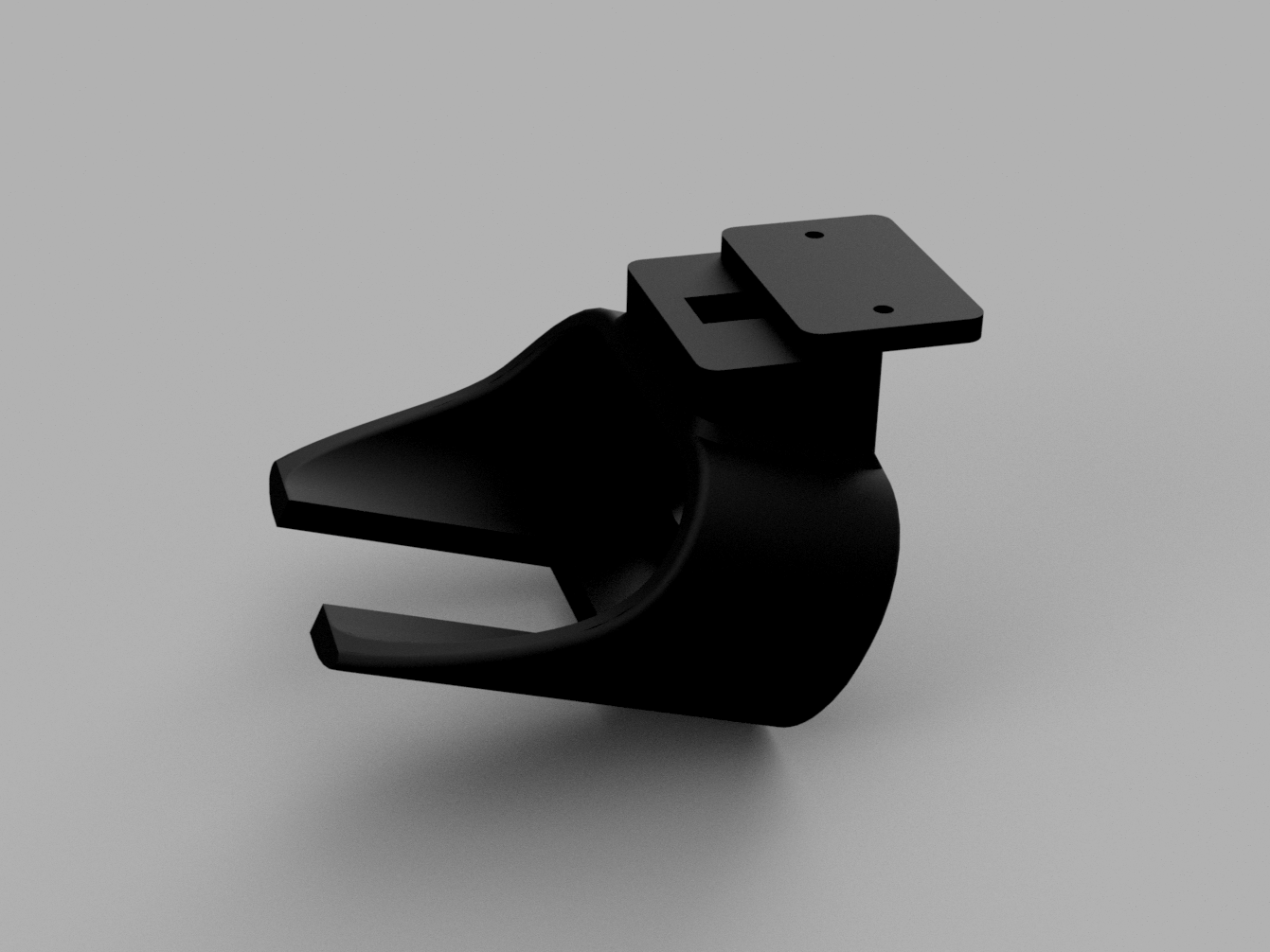 Miniatura 2 do modelo 3D Deltaco Barcode Scanner Under Desk Mount