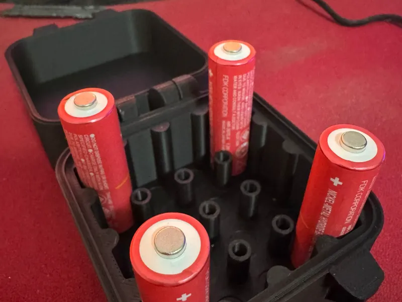 aa stackable battery storage
