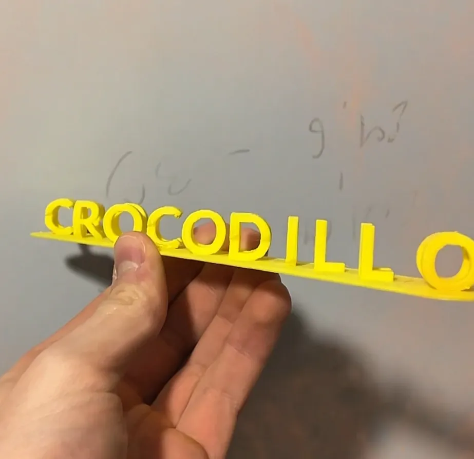Bombardino Crocodilo dual text illusion by Primaro_printingMakerWorld ...