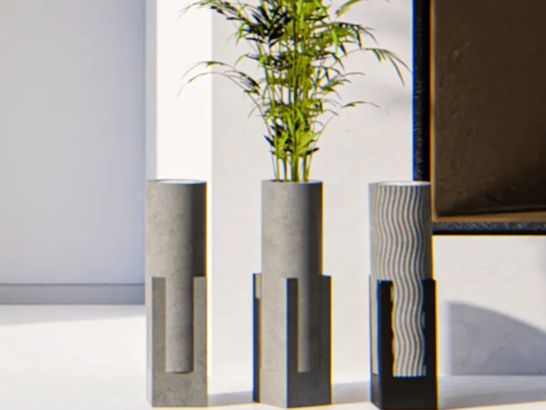 Modern Decorative Candle Holder & Vase in One 