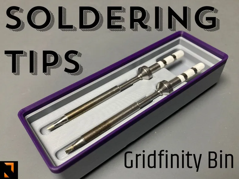 Pinecil soldering tips Gridfinity bin