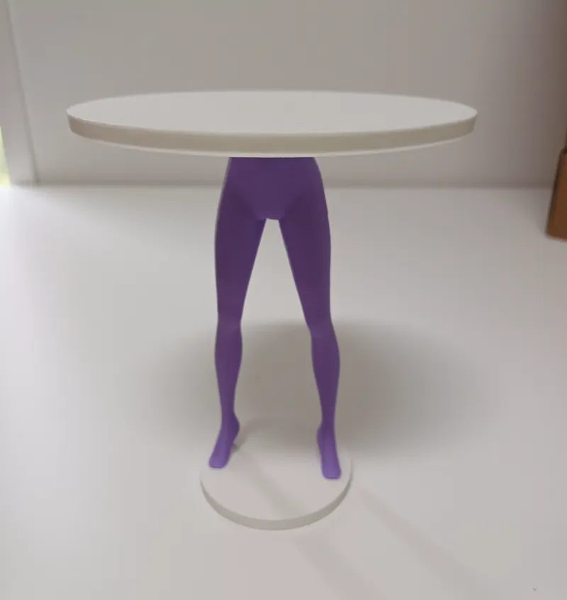 Mannequin leg table