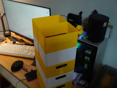 Stackable Desktop Organizer Bins