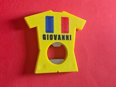 T-Shirt Bottle Opener (Embedded Metal Insert)