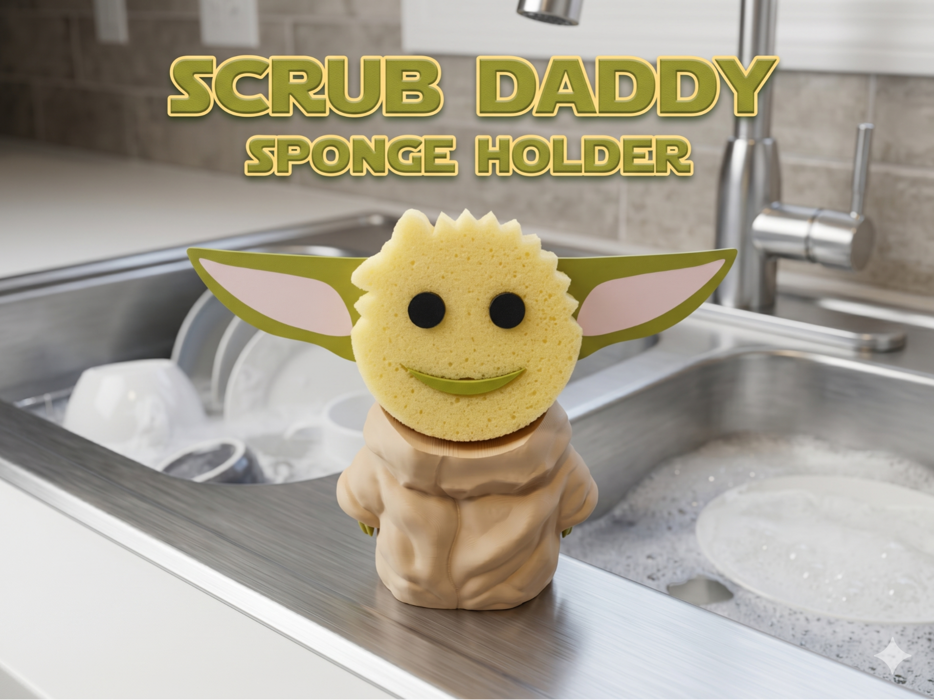 Grogu Scrub Daddy Sponge Holder