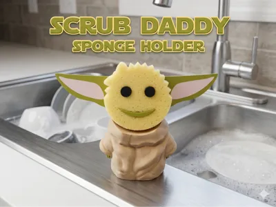 Grogu Scrub Daddy Sponge Holder