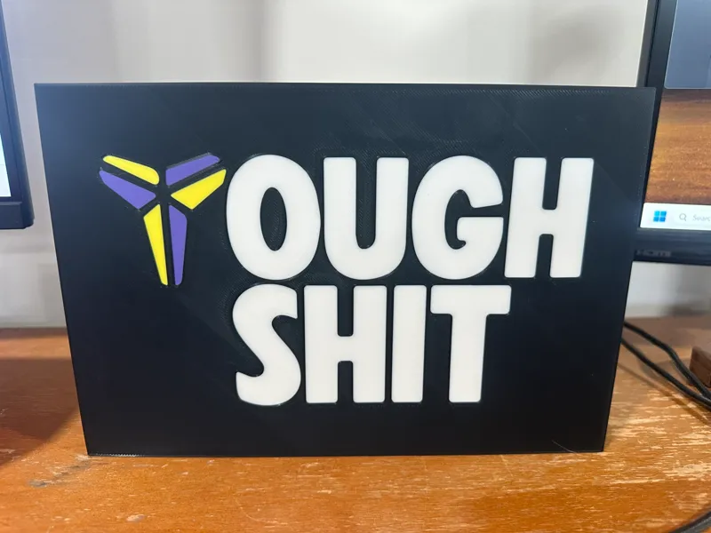 Kobe Bryant Logo Tought S$%t Lightbox