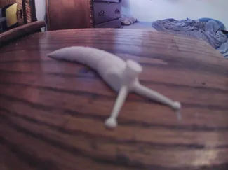 articulated slug with a top hat