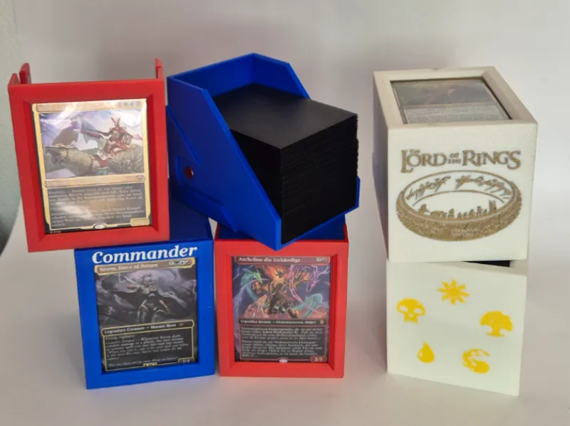 MTG 100+ Card Deck Box – Draw & Graveyard Function