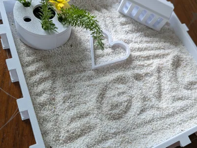 Valentine's Day Greek Zen Garden