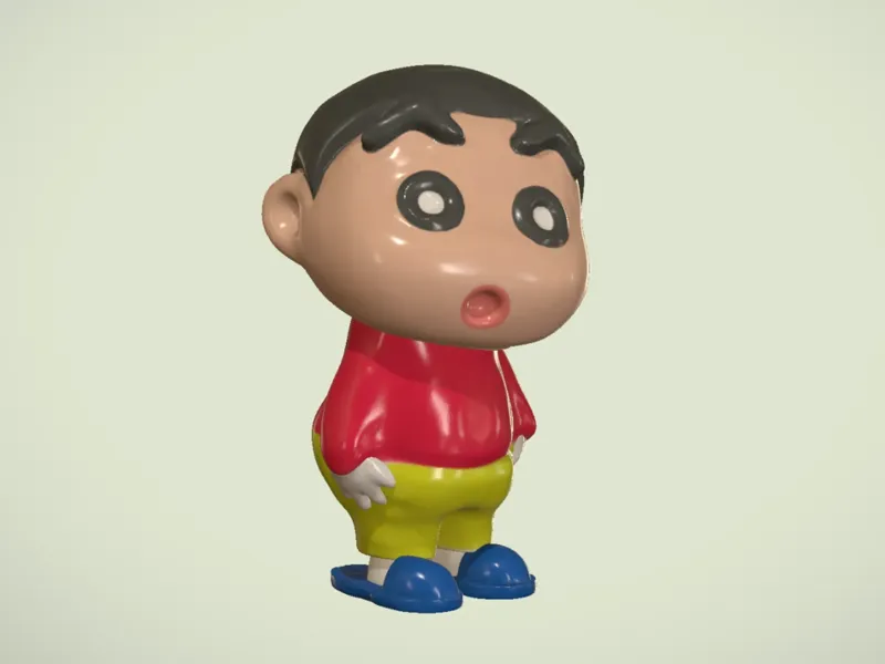 蜡笔小新 拖鞋 站姿