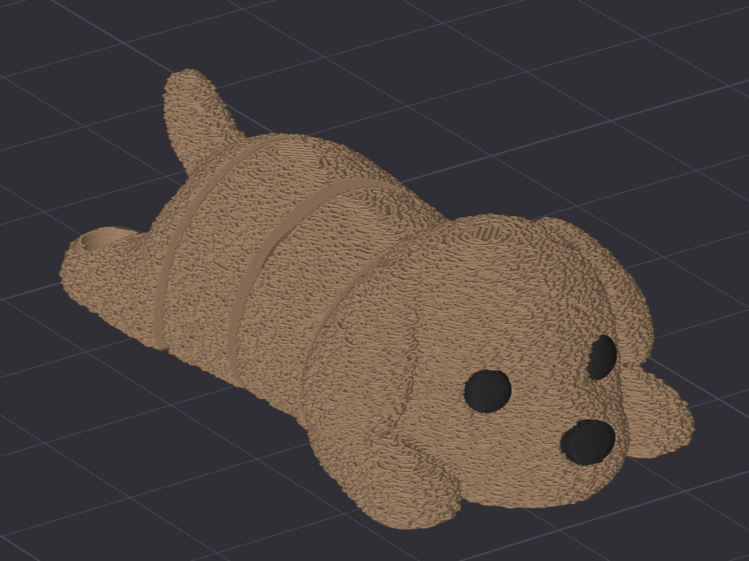 Miniatura 6 do modelo 3D Flexi Dog - Articulated Keychain