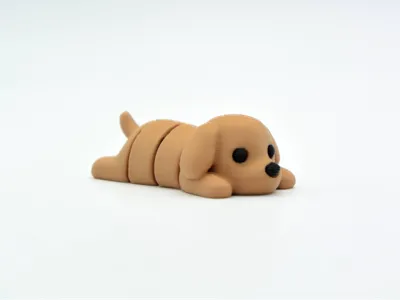 Flexi Dog - Articulated Keychain