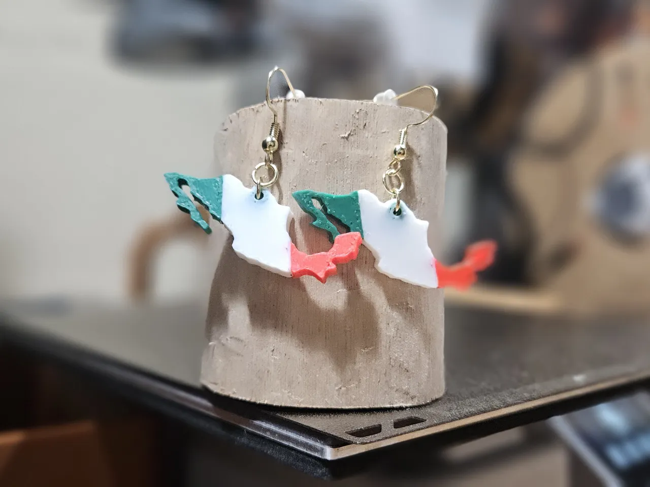 Mexico Flag Earrings view 4