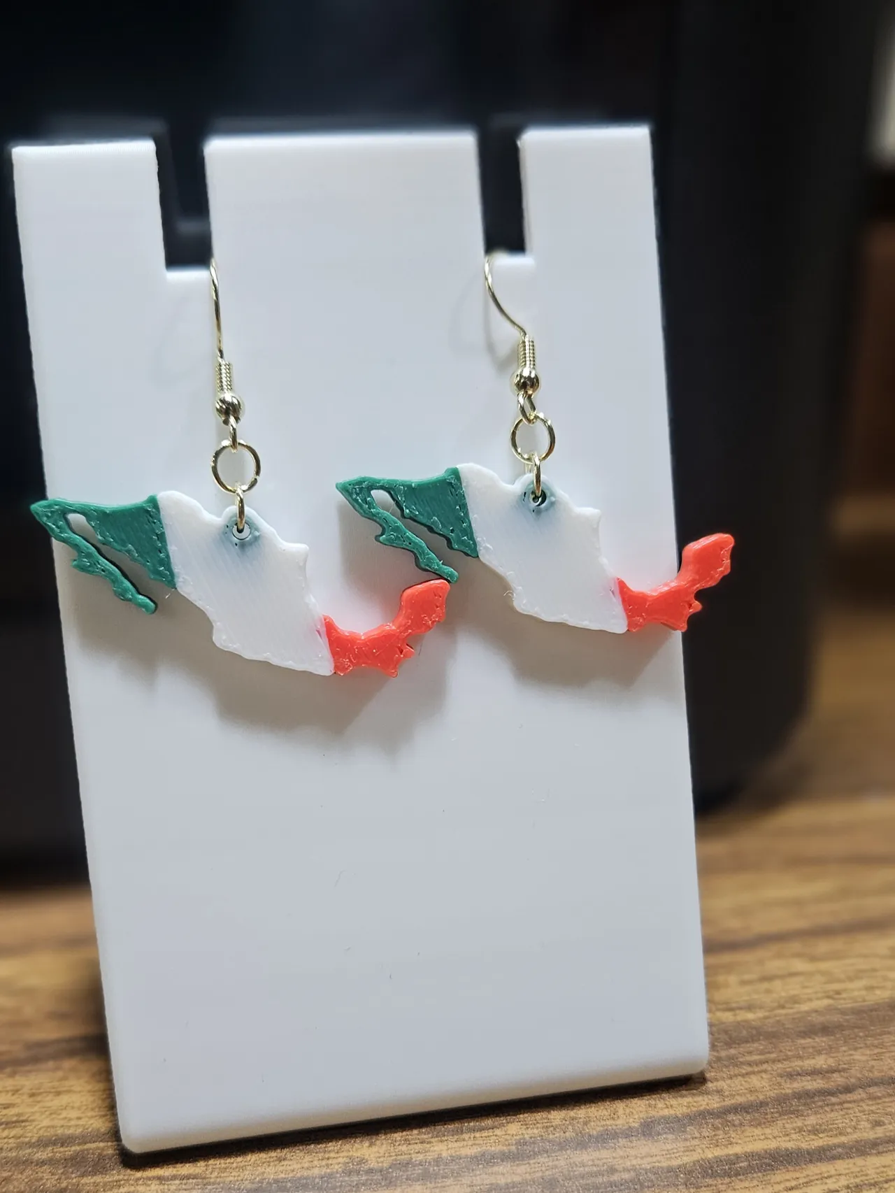 Mexico Flag Earrings view 2