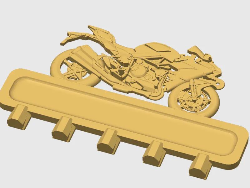 Motorbike key hanger