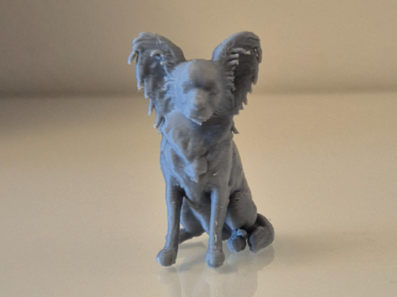 Papillon – 3D Printable Dog Statue