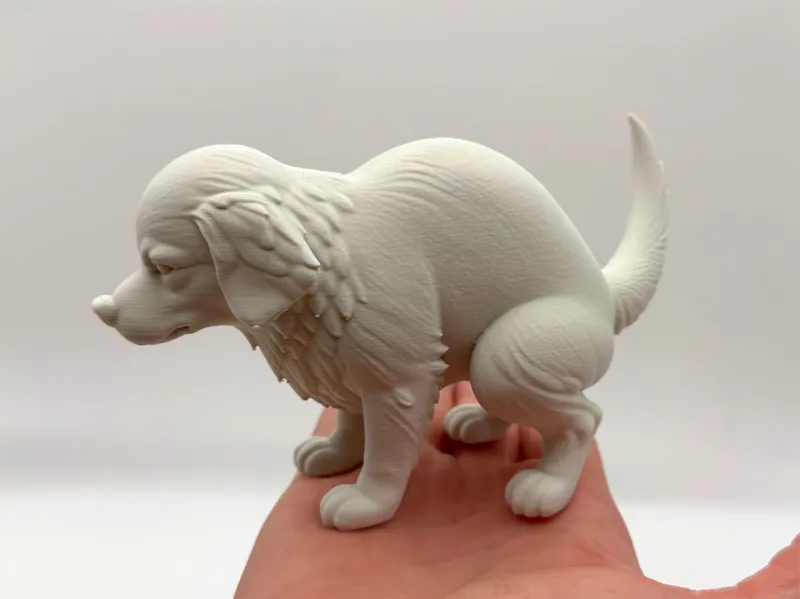 Pooping Retriever – Funny Dog Figurine