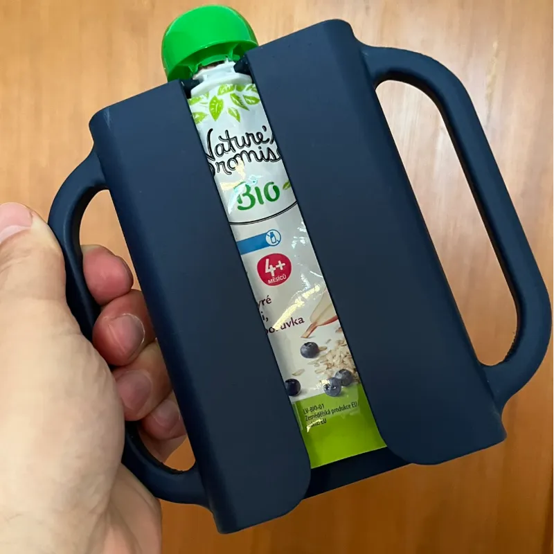 Fruit pouch kids holder, Držák přesnídávky 
