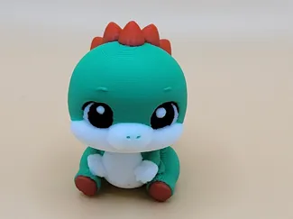 Chibi Yoshi Cute Multicolor 3D Print