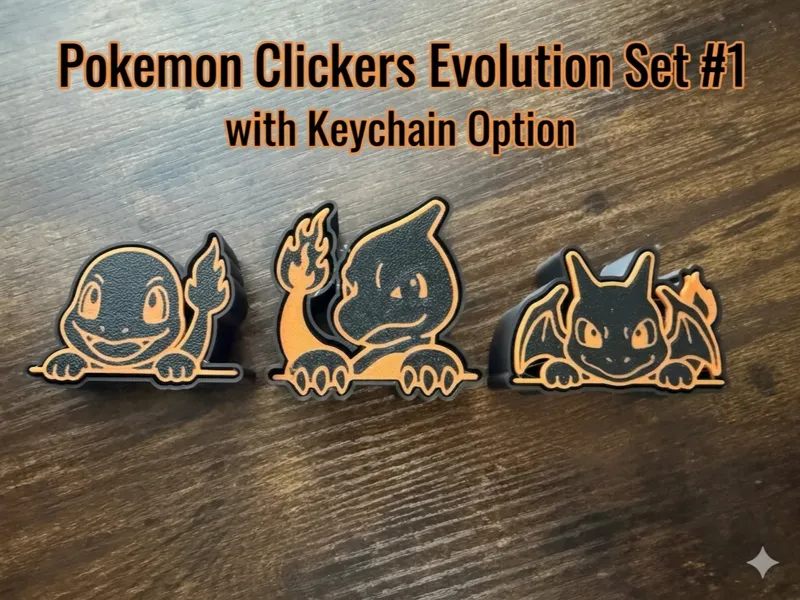 Pokemon Clicker Evolution Set #1 - Charmander