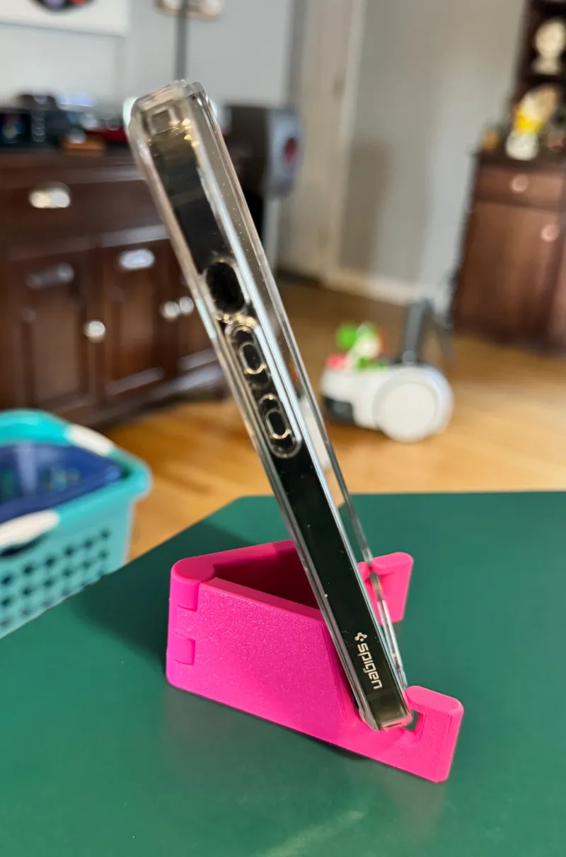 Folding Phone Stand - Print In Place
