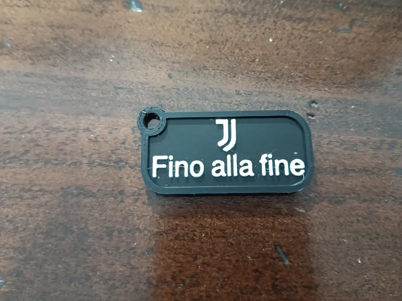 Portachiavi Juventus Fino alla fine