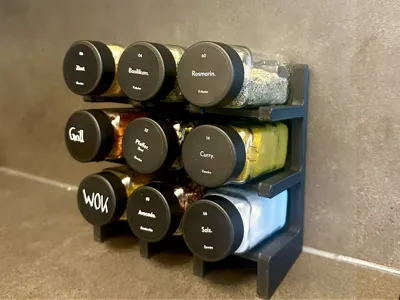 Modular Honeycomb Spice Rack