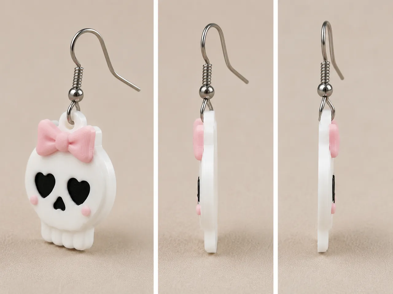 Skull Earrings view 3