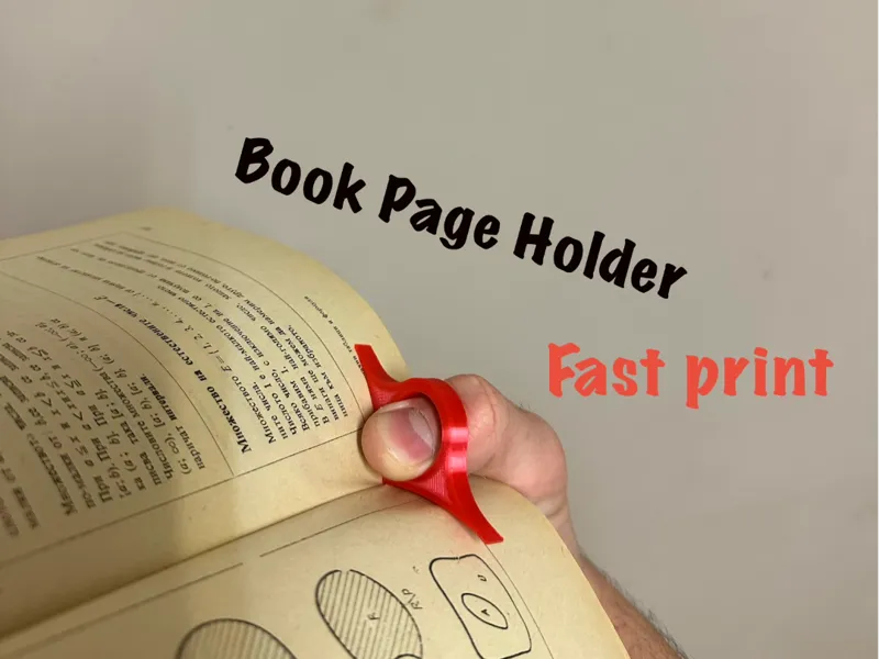 Fast-Print Book Page Holder
