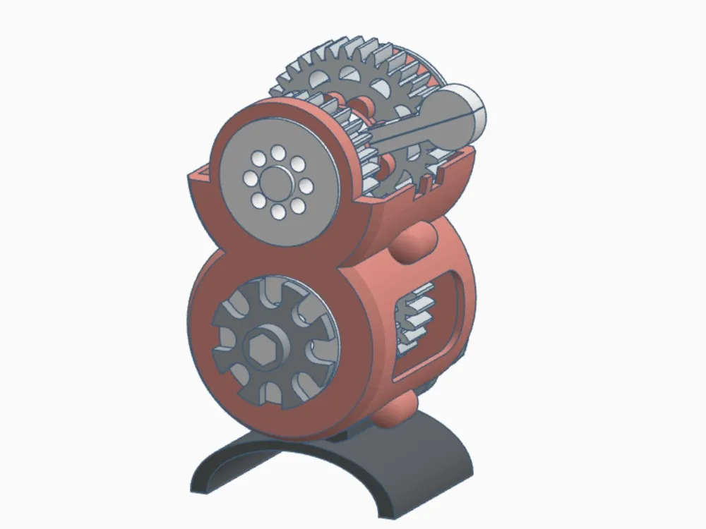 Constant Mesh Two Speed Gearbox - Free 3D Print Model - MakerWorld